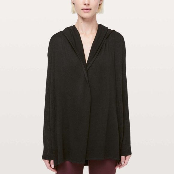 lululemon athletica Sweaters - Lululemon Sundown Wrap Black Size 10